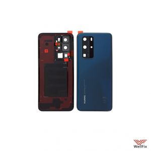 Изображение Задняя крышка Huawei P40 Pro в сборе синяя (оригинал)